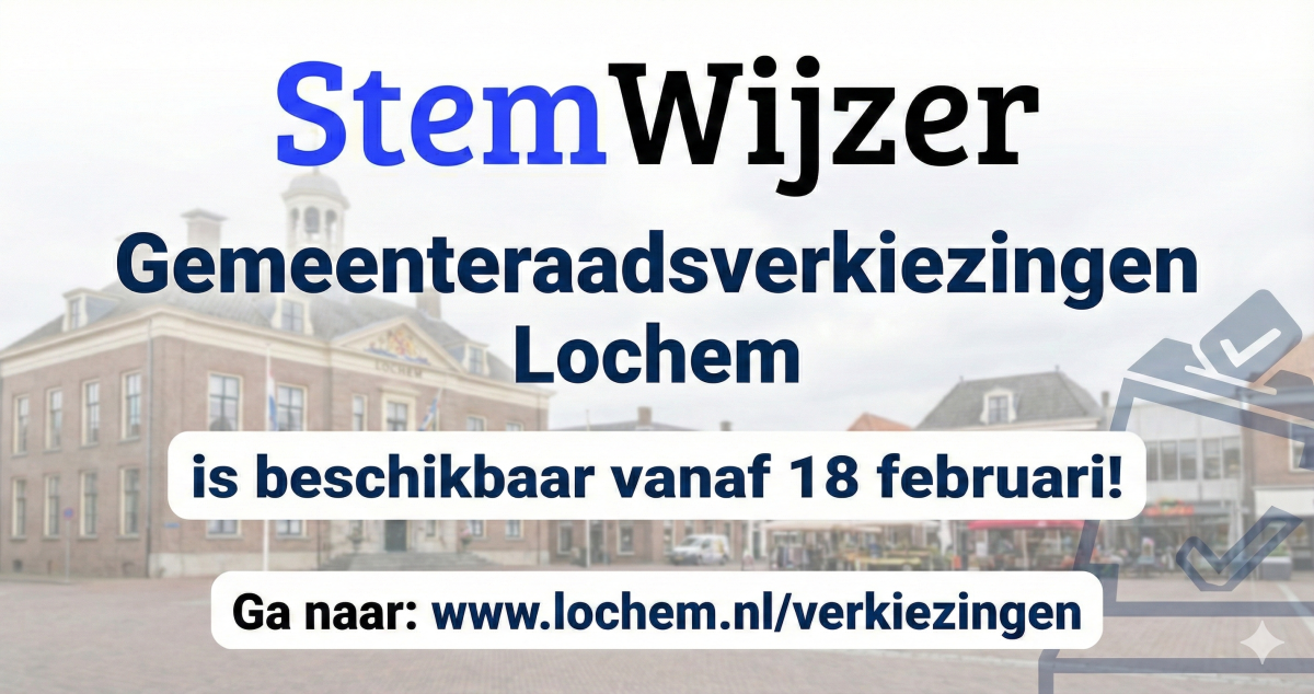 StemWijzer voor Lochem vanaf woensdag online